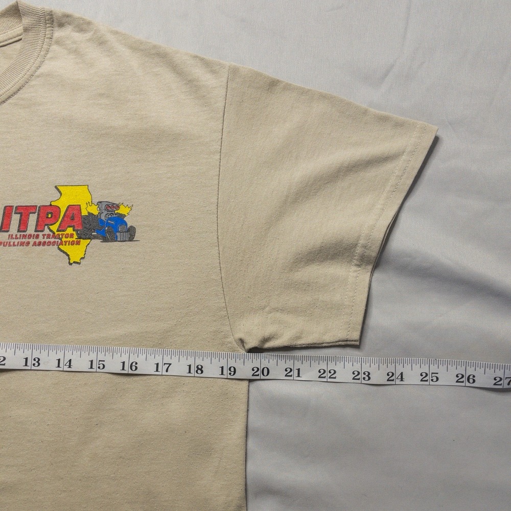 Vintage Y2k ITPA Tractor Pulling Shirt M Race Car Graphic Illinois Event Tee - Picture 8 of 10